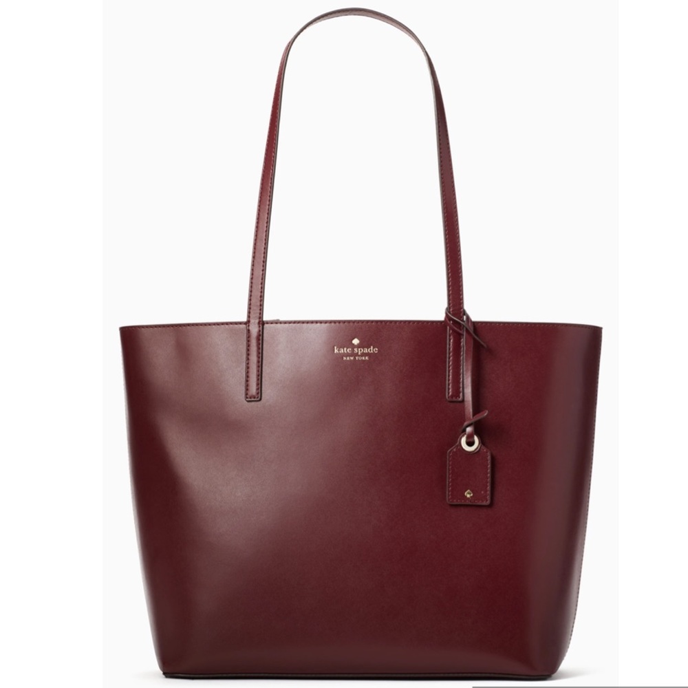 NWT Kate Spade Janie medium tote in cherrywood ♠️